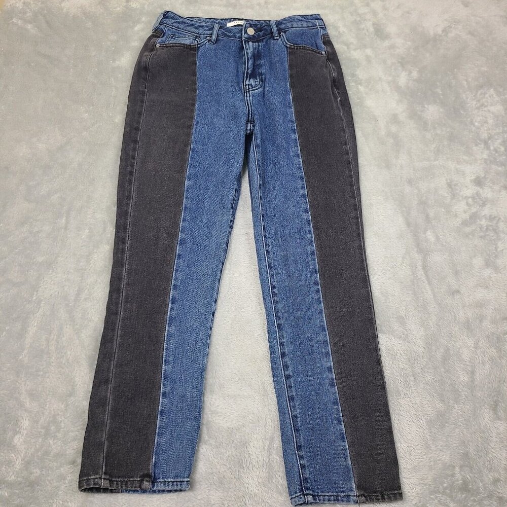Pacsun Size 26 Jeans‎   Ultra High Rise Slim Pannels Blue Gray Button …